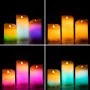 Bougies LED Multicolores Effet Flamme avec Télécommande Lendles InnovaGoods 3 Unités de InnovaGoods, Bougies à LED - Réf : V0...