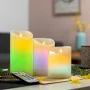 Multicolour Flame-Effect LED Candles with Remote Control Lendles InnovaGoods 3 Units by InnovaGoods, Candle Lights - Ref: V01...