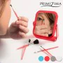 Specchio con Pennelli per il Trucco Primizima (6 pezzi) di BigBuy Beauty, Specchi cosmetici e specchietti compatti - Rif: V02...