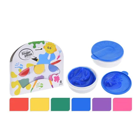 Pintura de Dedos Kids Pack de 6 uds de BigBuy Fun, Pintura de dedos - Ref: V0203046, Precio: 1,79 €, Descuento: %