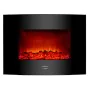 Cheminée murale électrique décorative Cecotec Warm 2200 Curved Flames 2000W Noir de Cecotec, Braséros mexicains - Réf : V1704...