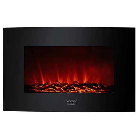 Cheminée murale électrique décorative Cecotec Warm 3500 Curved Flames 2000W de Cecotec, Braséros mexicains - Réf : V1704818, ...