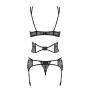 Conjunto de Lingerie com Renda Obsessive Frivolla Preto S/M de Obsessive, Espartilhos e bustiers - Ref: M0401067, Preço: 24,4...