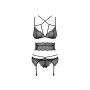 Conjunto de Lingerie com Renda Obsessive Frivolla Preto S/M de Obsessive, Espartilhos e bustiers - Ref: M0401067, Preço: 24,4...