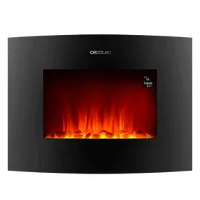 Camino Elettrico Decorativo da Parete Cecotec Ready Warm 2250 Curved Flames Connected Nero 1000 - 2000 W 2000 W di Cecotec, C...