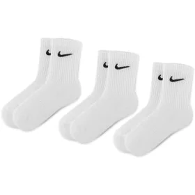 Chaussettes de Sport Nike Blanc Adultes unisexes 38-41 de Nike, Garçon - Réf : V3400334, Prix : 43,10 €, Remise : %