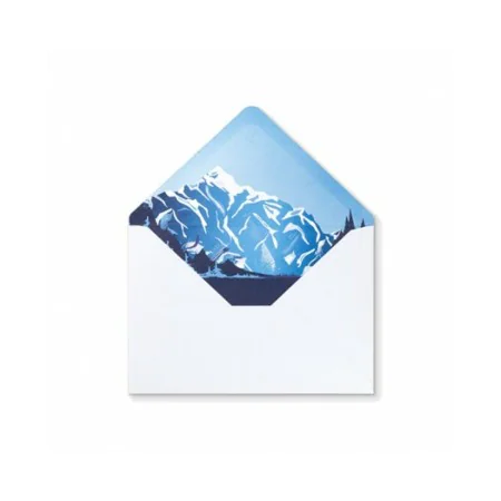 Photographic paper with cards and envelopes Montblanc Mountain print by Montblanc, Greeting Card & Invitation Envelopes - Ref...