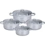 Pot with Glass Lid Royalty Line SP8 Steel 8 Pieces by Royalty Line, Frying pan and saucepan sets - Ref: D0600118, Price: 81,9...