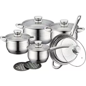 Cookware Royalty Line 1232 Steel 12 Pieces by Royalty Line, Frying pan and saucepan sets - Ref: D0600121, Price: 58,06 €, Dis...