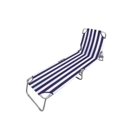 Lettino Marbueno Righe Azzurro Bianco 187 x 24 x 55 cm di Marbueno, Lettini - Rif: D1400019, Prezzo: 31,57 €, Sconto: %