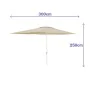 Sunshade Marbueno Beige Polyester Steel 200 x 300 cm by Marbueno, Parasols - Ref: D1400040, Price: 64,58 €, Discount: %