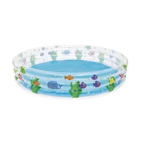 Bestway Piscina Insuflável Infantil 3 Aros Transparente Vida Marinha 183x33 cm +2 Anos Jardim 51005 de Bestway, Piscinas para...