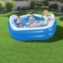 Bestway Piscina Insuflável 2 Câmaras Familia 213x206x69 cm +6 Anos Jardim 54153 de Bestway, Piscinas insufláveis - Ref: D1400...