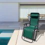 Marbueno Transat Pliant Acier avec Coussin Jardin et Piscine 90X66X108 cm Gravité Zéro Vert 10008 de Marbueno, Chaises pliant...