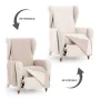 Armchair slipcovers Eysa SILVER Beige 100 x 110 x 55 cm Reversible by Eysa, Armchairs - Ref: D1605182, Price: 18,38 €, Discou...