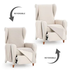 Funda para sillón Eysa SILVER Marrón claro 100 x 110 x 55 cm Reversible de Eysa, Sillones - Ref: D1605185, Precio: 18,38 €, D...