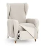 Housse de fauteuil Eysa SILVER Marron Clair 100 x 110 x 55 cm Réversible de Eysa, Housses pour accoudoirs de fauteuil - Réf :...