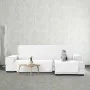 Housse pour chaise longue accoudoir court droit Eysa SILVER Blanc 100 x 110 x 240 cm de Eysa, Housses de canapé - Réf : D1605...