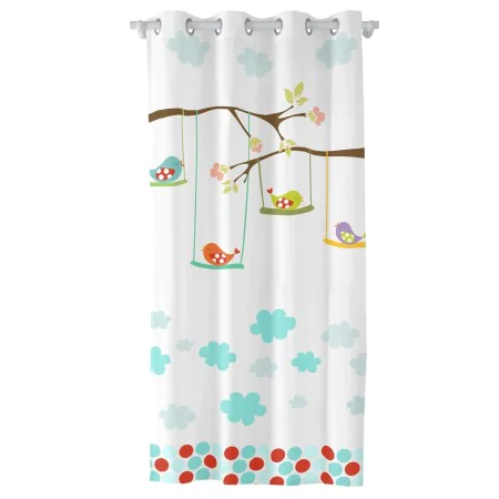 Curtain HappyFriday Mr Fox Little Birds Multicolour 140 x 265 cm by HappyFriday, Curtains - Ref: D1611645, Price: 27,10 €, Di...