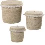 Conjunto de Cestos Alexandra House Living 03782 Castanho vime Rotim Fibra natural (3 Unidades) de Alexandra House Living, Ces...