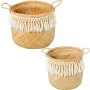 Set of Baskets Alexandra House Living 34799 White Beige wicker Rattan Natural Fibre (2 Units) by Alexandra House Living, Stor...