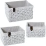 Lot de paniers Alexandra House Living 03815 Blanc osier Rotin Fibre naturelle (3 Unités) de Alexandra House Living, Paniers d...