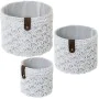 Set of Baskets Alexandra House Living 03816 White wicker Rattan Natural Fibre (3 Units) by Alexandra House Living, Storage ba...