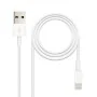 Lightning Cable NANOCABLE 10.10.0401 White by NANOCABLE, Chargers & Adapters - Ref: M0305626, Price: 4,15 €, Discount: %