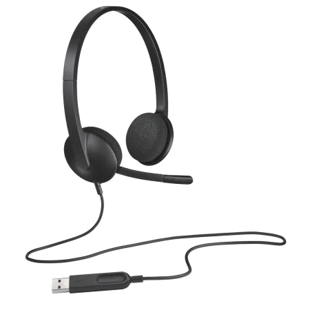 Auriculares com microfone Logitech H340 USB 1,8 m Preto de Logitech, Auriculares com microfones - Ref: M0515271, Preço: 29,97...