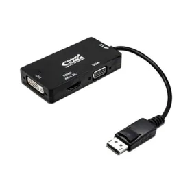 Adaptateur DisplayPort vers VGA/DVI/HDMI 3 en 1 NANOCABLE 10.16.3301-BK Noir de NANOCABLE, Câbles HDMI - Réf : S0214001, Prix...