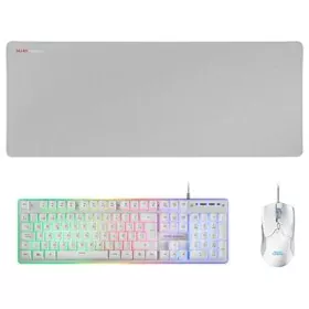 Teclado e Rato Mars Gaming MCPXWES Branco Qwerty espanhol QWERTY LED RGB de Mars Gaming, Packs de teclado e rato - Ref: S0231...