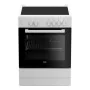 Combiné four et plaques vitro-céramiques BEKO FSS67000GW 71 L 60 cm Blanc de BEKO, Cuisines - Réf : S0423319, Prix : 380,90 €...