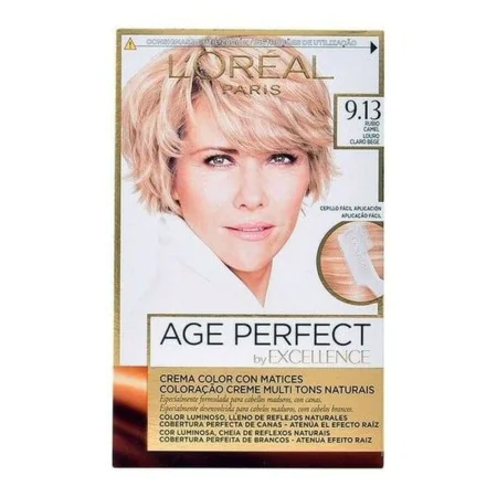 Permanent Anti-Ageing Dye Excellence Age Perfect L'Oreal Make Up Excellence Age Perfect Nº 9.0-rubio muy claro Nº 8.0-rubio c...