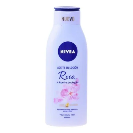 Olio a Lozione Rosa e Argan Nivea Aceite En Locion (400 ml) 400 ml di Nivea, Idratanti - Rif: S0542443, Prezzo: 7,15 €, Scont...