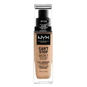 Base de Maquillaje Fluida Can't Stop Won't Stop NYX 800897157241 (30 ml) (30 ml) de NYX, Bases - Ref: S0573931, Precio: 18,72...