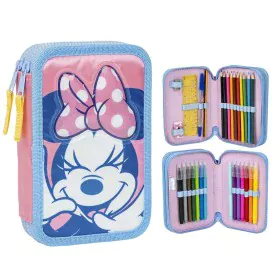 Plumier Doble Minnie Mouse Rosa 12,5 x 19,5 x 4,5 cm de Minnie Mouse, Estuches - Ref: S0740089, Precio: 11,95 €, Descuento: %