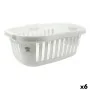 Cesto para la Ropa Sucia Tontarelli Hipster Blanco 50 L 66 x 44 x 25 cm (6 Unidades) de Tontarelli, Cestos para la colada - R...