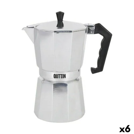 Italian Coffee Pot Quttin 12 Cups Aluminium (6 Units) by Quttin, Stovetop Coffee Makers - Ref: S2230458, Price: 76,16 €, Disc...