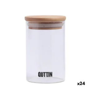 Tarro de Cristal Transparente Quttin 6,5 x 11 cm Silicona 250 ml (24 Unidades) de Quttin, Almacenamiento de alimentos - Ref: ...