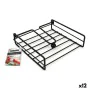 Portatovagliolo Confortime Nero Metallo 19 x 19 x 5 cm (12 Unità) di Confortime, Anelli portatovagliolo - Rif: S2231093, Prez...