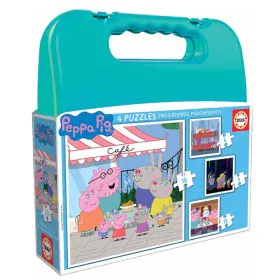 Set de 4 Puzzles Educa Peppa Pig Progressive (6-9-12-16 pcs) de Educa, Puzzles - Ref: S2403685, Preço: 8,88 €, Desconto: %