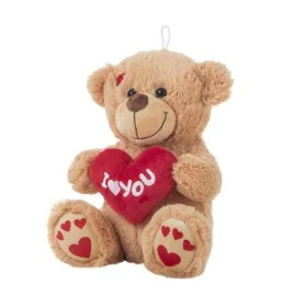 Fluffy toy I Love You Bear 25 cm Brown by BigBuy Kids, Animals and figures - Ref: S2434958, Price: 7,61 €, Discount: %