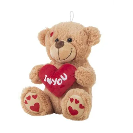 Jouet Peluche I Love You Ours 25 cm Marron de BigBuy Kids, Animaux et personnages - Réf : S2434958, Prix : 7,61 €, Remise : %