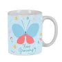 Taza Mug BlackFit8 Mariposa Azul claro Mariposa 350 ml Grande de BlackFit8, Tazas - Ref: S2439901, Precio: 6,67 €, Descuento: %