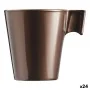 Tasse mug Luminarc Flashy Marron 80 ml verre (24 Unités) de Luminarc, Tasses - Réf : S2710354, Prix : 79,19 €, Remise : %