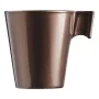 Tasse mug Luminarc Flashy Marron 80 ml verre (24 Unités) de Luminarc, Tasses - Réf : S2710354, Prix : 79,19 €, Remise : %