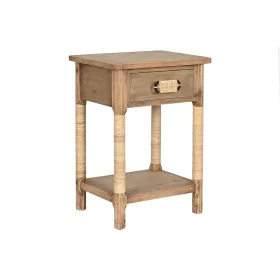 Mesa de Cabeceira Home ESPRIT Natural Marrom claro Corda Abeto 44 x 33 x 61,5 cm de Home ESPRIT, Mesinhas de cabeceira - Ref:...