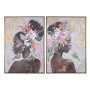 Painting Home ESPRIT Colonial African Woman 70 x 3,5 x 100 cm 70 x 3,5 x 100,5 cm (2 Units) by Home ESPRIT, Prints on Canvas ...