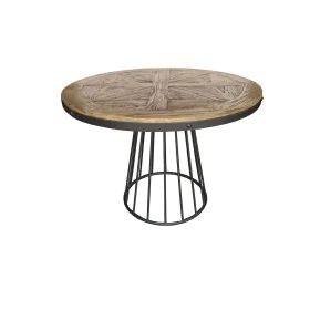 Dining Table Home ESPRIT Natural Wood Metal 110 x 110 x 78 cm by Home ESPRIT, Dining Tables - Ref: S3054315, Price: 543,98 €,...