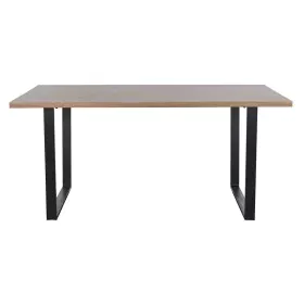 Mesa de Comedor Home ESPRIT Marrón Negro Hierro Madera MDF 160 x 90 x 75 cm de Home ESPRIT, Mesas - Ref: S3057692, Precio: 17...